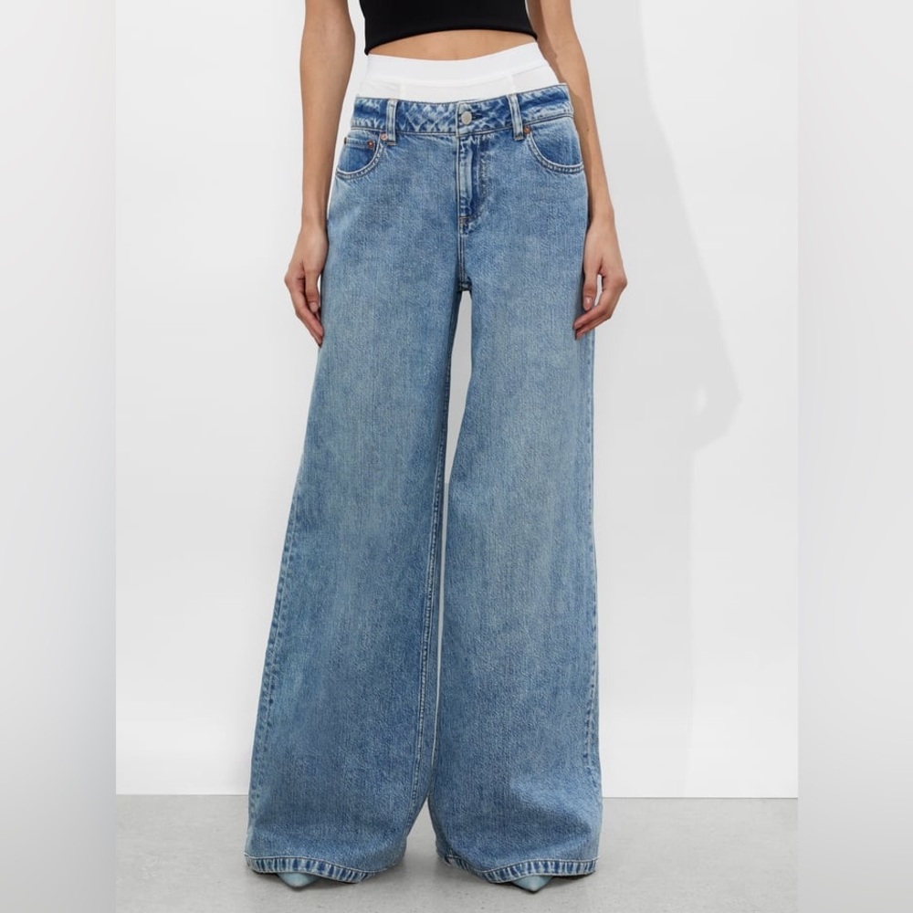 Alice + Olivia IAN BOXER JEAN Size 27 NWT.